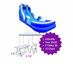 Party Package Blue Wave Splash 20ft