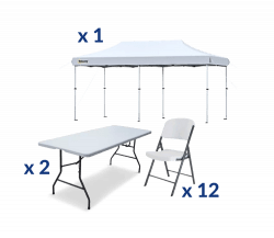 Tent, Tables & Chairs